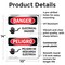 Signmission Electrical Hazard Bilingual Danger Sign, Plastic, 10in W x 14in L, 2PK OS-2PACK-DS-P-1014-VS-1196 - alternate 3